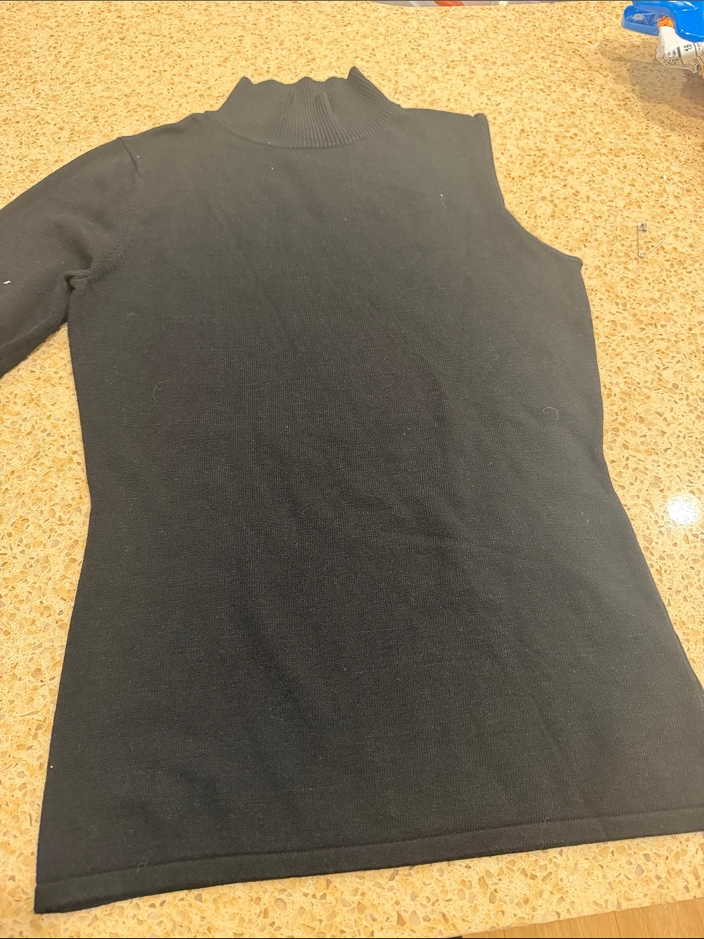 Alp N Rock Black One-Sleeve Knit Sweater